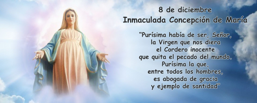 Diciembre 8 - Inmaculada Concepción de María